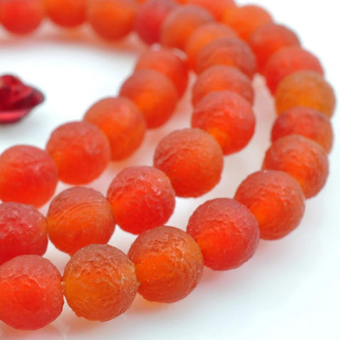 62 pcs of Matte Agate round beads in 6mm