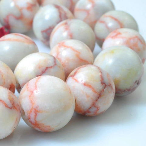 37 pcs of Natural Banded Sarira smooth round beads in 10mm