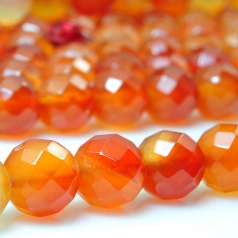 YesBeads Natural Rainbow Agate faceted round beads wholesale gemstone jewelry 8mm