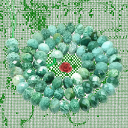 Natural Kylin Agate Faceted Rondelle Beads Loose Gemstones Wholesale Jewelry Making Stuff Semi Precious Stone