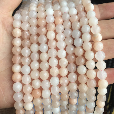 Natural Pink Aventurine faceted round beads wholesale gemstones for jewelry making diy bracelet necklace