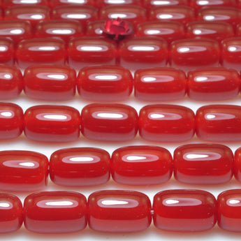 Carnelian red agate smooth drum beads wholesale gemstone gemstone jewelry making bracelet necklace diy