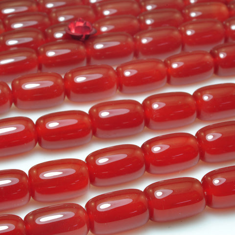 Carnelian red agate smooth drum beads wholesale gemstone gemstone jewelry making bracelet necklace diy