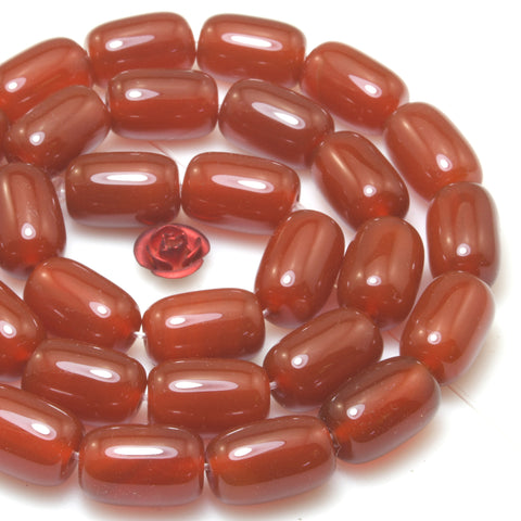 Carnelian red agate smooth drum beads wholesale gemstone gemstone jewelry making bracelet necklace diy
