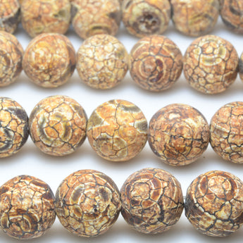 Tibetan agate dzi three-eyes agate matte round beads wholesale gemstone jewelry making bracelet necklace diy