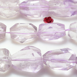 Natural Amethyst Stone Faceted Nugget Beads Loose Gemstones Wholesale Jewelry Making Stuff Semi Precious Stone