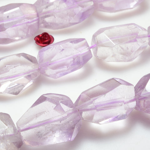 Natural Amethyst Stone Faceted Nugget Beads Loose Gemstones Wholesale Jewelry Making Stuff Semi Precious Stone