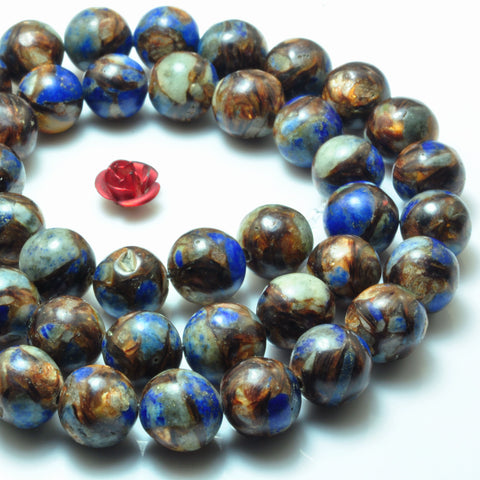 Synthetic Bronzite Lapis Lazuli Smooth round beads wholesale for jewelry making bracelet necklace