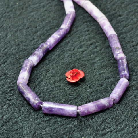 Malaysia Jade Purple smooth tube beads wholesale loose gemstone semi precious stone for jewelry making DIY