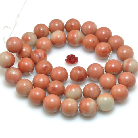 Tangerine Angelite smooth round loose beads gemstone wholesale for jewelry making bracelet DIY stuff