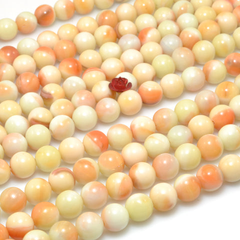 Rainbow Jasper Synthetic Stone smooth round beads wholesale loose gemstone for jewelry making diy bracelet