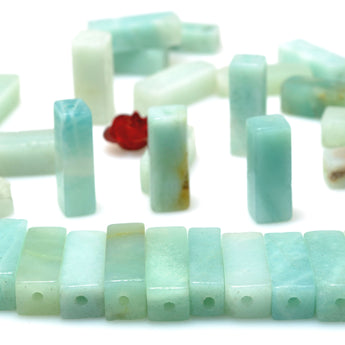 Natural Amazonite gemstone smooth rectangle cuboid beads for jewelry making diy bracelet necklacle