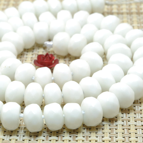 Ceramic faceted rondelle beads wholesale for jewelry making loose gemstone wholesale diy bracelet necklace