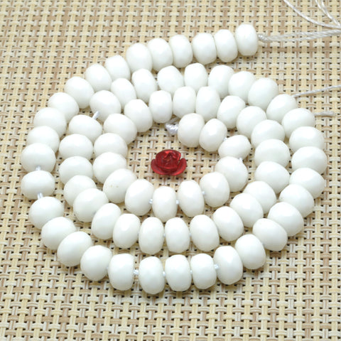 Ceramic faceted rondelle beads wholesale for jewelry making loose gemstone wholesale diy bracelet necklace