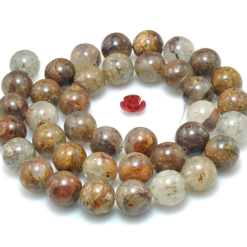 Natural Bronzite Quartz Stone smooth round beads wholesale jewelry making diy bracelet necklace 10mm