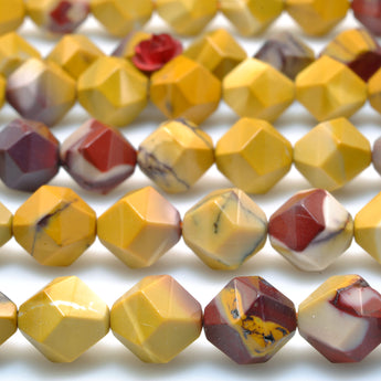 Natural Multicolor Mookaite Stone Faceted Star Cut Nugget beads wholesale loose gemstones for jewelry making diy