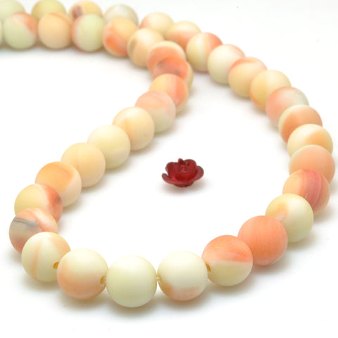 Rainbow Jasper matte round Synthetic beads wholesale loose gemstone for jewelry making diy bracelet