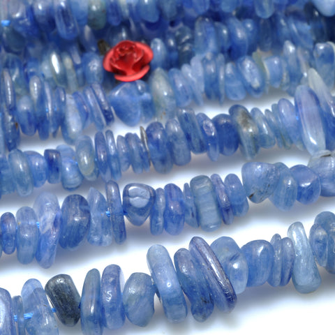 Natural Kyanite Stone smooth pebble chip beads wholesale loose gemstone for jewelry making diy bracelet necklace