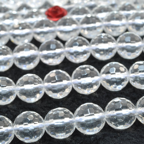White Rock Crystal faceted round beads gemstone wholesale for jewelry making diy bracelet necklace