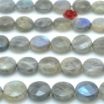 Natural Labradorite Stone faceted coin beads wholesale gemstone jewelry for jewelry making diy bracelet necklace Design