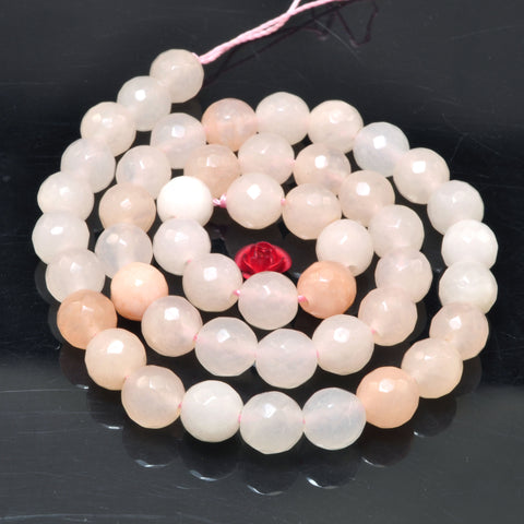 Natural Pink Aventurine faceted round beads wholesale gemstones for jewelry making diy bracelet necklace