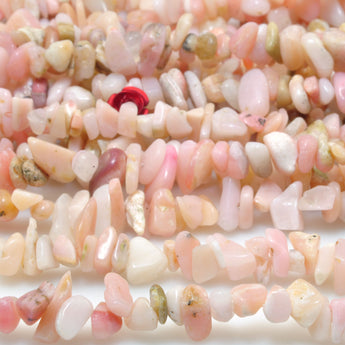 Natural Pink Opal stone smooth chip beads wholesale loose gemstone for jewelry making diy bracelet necklace