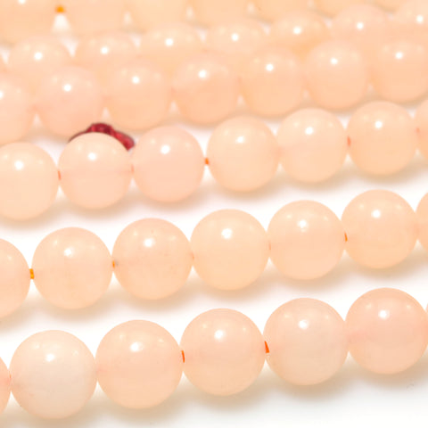 Natural pink Aventurine smooth round loose beads wholesale gemstone for jewelry making diy bracelet necklace design