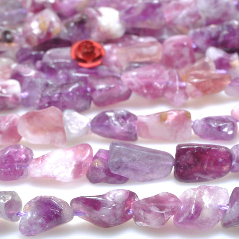 Natural purple lepidolite smooth chips loose beads gemstone wholesale jewelry making bracelet necklace diy