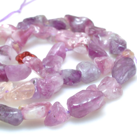 Natural purple lepidolite smooth chips loose beads gemstone wholesale jewelry making bracelet necklace diy