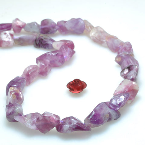 Natural purple lepidolite smooth chips loose beads gemstone wholesale jewelry making bracelet necklace diy