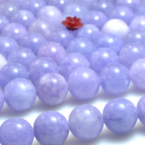 Malaysia jade purple jade stone smooth loose round beads gemstone wholesale jewelry making bracelet necklace diy