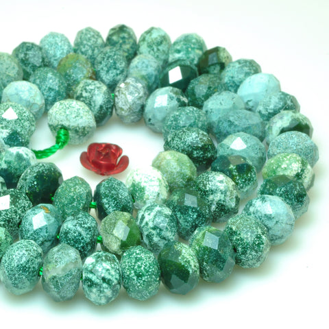 Natural Kylin Agate Faceted Rondelle Beads Loose Gemstones Wholesale Jewelry Making Stuff Semi Precious Stone