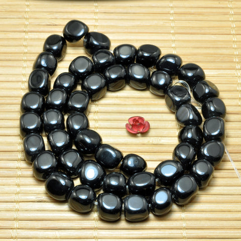 Black Onyx Smooth Irregular Candy Nugget beads wholesale loose gemstone for jewelry making Bracelet necklace DIY