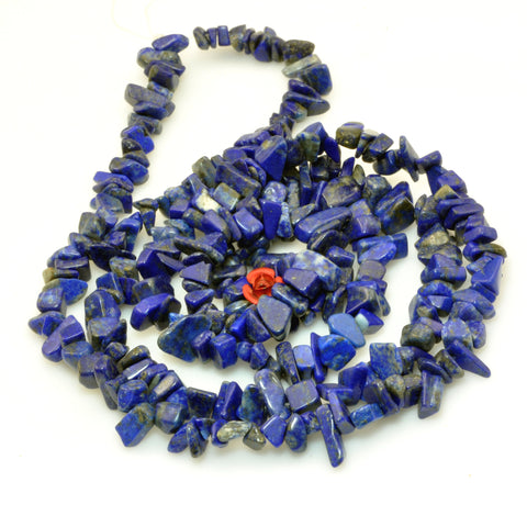 Natural Lapis Lazuli smooth chips beads for jewelry making semi precious stone wholesale loose gemstone diy bracelet