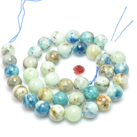 Natural Blue Hackmanite smooth round beads loose gemstone wholesale jewelry making bracelet diy stuff