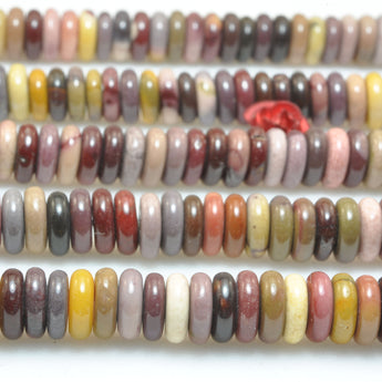Natural Mookaite smooth rondelle spacer beads wholesale loose gemstone semi precious stone for bracelet necklace jewelry DIY making