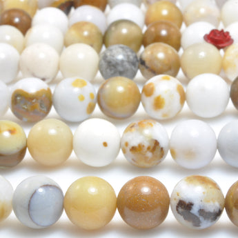 Natural Polka Dot Agate gemstone smooth round loose beads wholesale gemstone jewelry making bracelet necklace diy