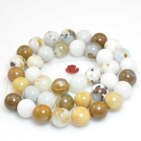 Natural Polka Dot Agate gemstone smooth round loose beads wholesale gemstone jewelry making bracelet necklace diy