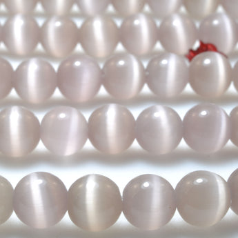 Purple Grey Cat Eye smooth round Synthetic beads chatoyant cat's eye wholesale for jewelry making