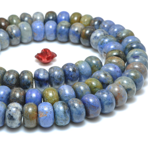 Natural Sunset Dumortierite Stone smooth rondelle loose spacer beads wholesale gemstone for jewelry making diy bracelets necklaces