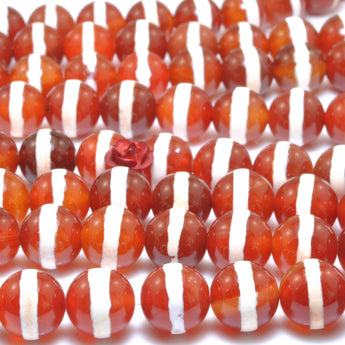 Red Agate OneLine Carnelian smooth round loose beads wholesale gemstone jewelry bracelet necklace diy