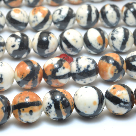 Tiger skin Synthetic Stone smooth round beads wholesale gemstone for jewelry making DIY bracelets necklace