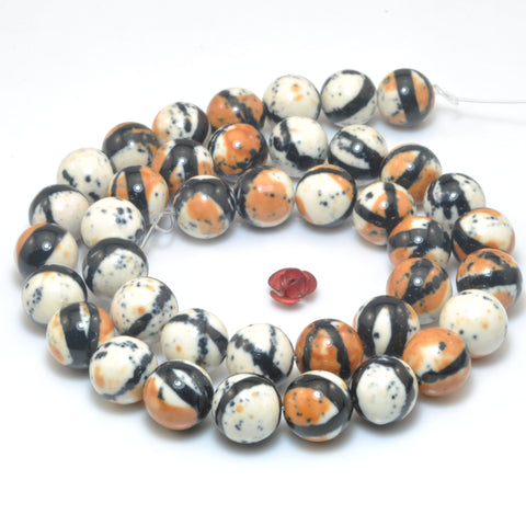 Tiger skin Synthetic Stone smooth round beads wholesale gemstone for jewelry making DIY bracelets necklace