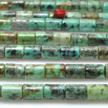 Natural African Turquoise smooth tube loose beads gemstone wholesale for jewelry making