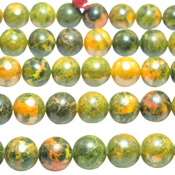 Natural Bumble Bee Stone Loose Beads Round DIY Jewelry Making Supplies for Necklace Bracelet Handmade