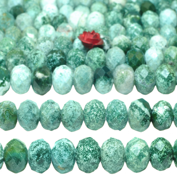 Natural Kylin Agate Faceted Rondelle Beads Loose Gemstones Wholesale Jewelry Making Stuff Semi Precious Stone