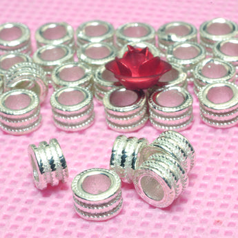 YesBeads 925 sterling silver tube spacers donut tube beads spacer wholesale jewelry findings
