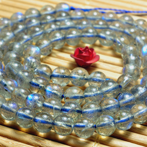 YesBeads Natural Labradorite AA grade smooth loose round beads gemstone wholesale jewelry making 4mm 15"strand
