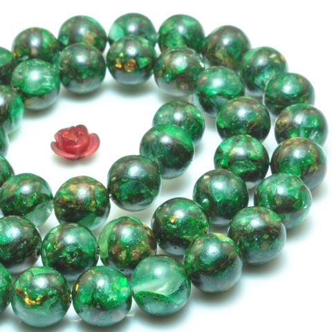 YesBeads Jasper smooth round beads loose gemstone wholesale jewelry making bracelet DIY stuff