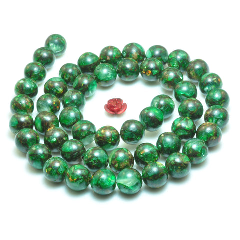 YesBeads Jasper smooth round beads loose gemstone wholesale jewelry making bracelet DIY stuff